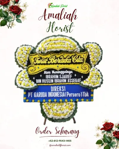Papan Bunga Duka di Astina
